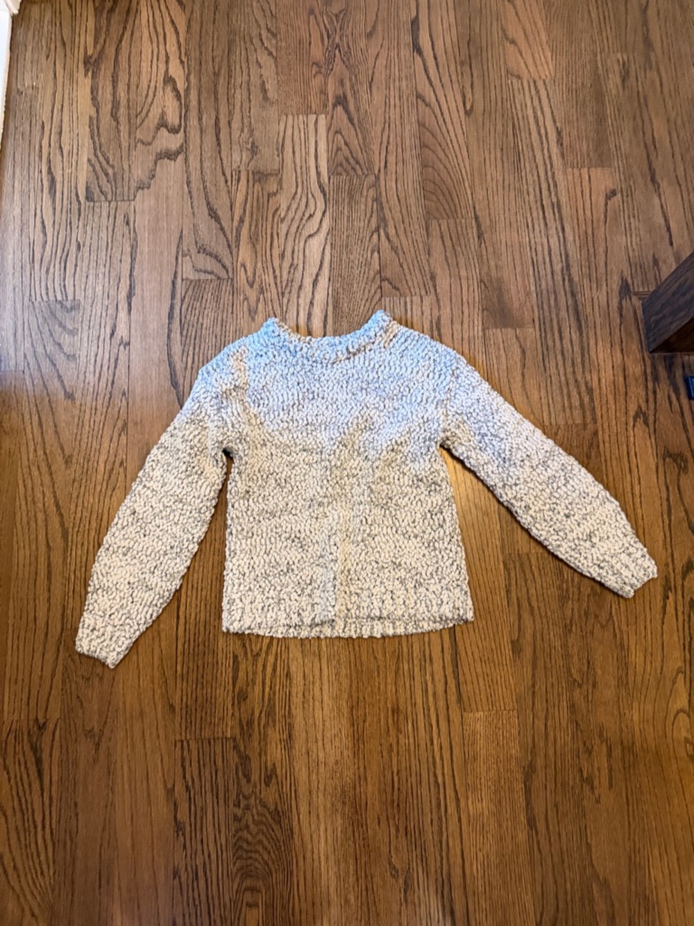 Cat and jack girls Cozy Popcorn Knit Crewneck Sweater in Cream